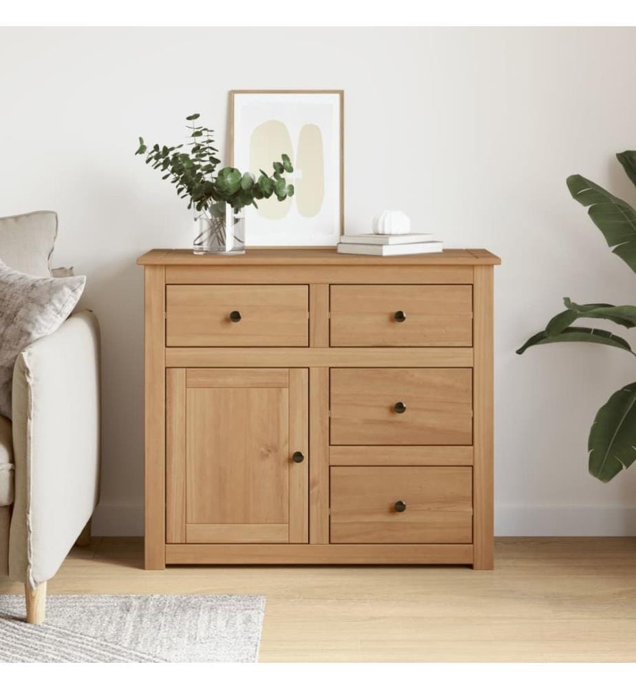 Sideboard mit Schubladen Panama 93x40x80 cm Massivholz Kiefer