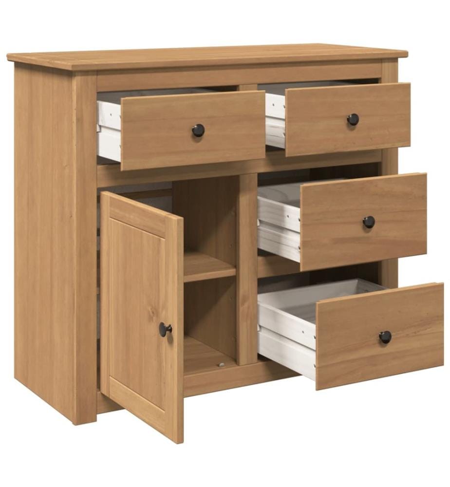 Sideboard mit Schubladen Panama 93x40x80 cm Massivholz Kiefer
