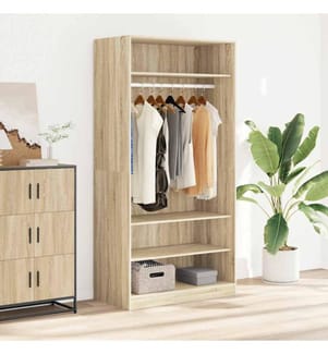 Kleiderschrank Sonoma-Eiche 100x50x200 cm Holzwerkstoff