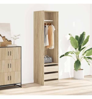 Kleiderschrank mit Schubladen Sonoma-Eiche 50x50x200 cm