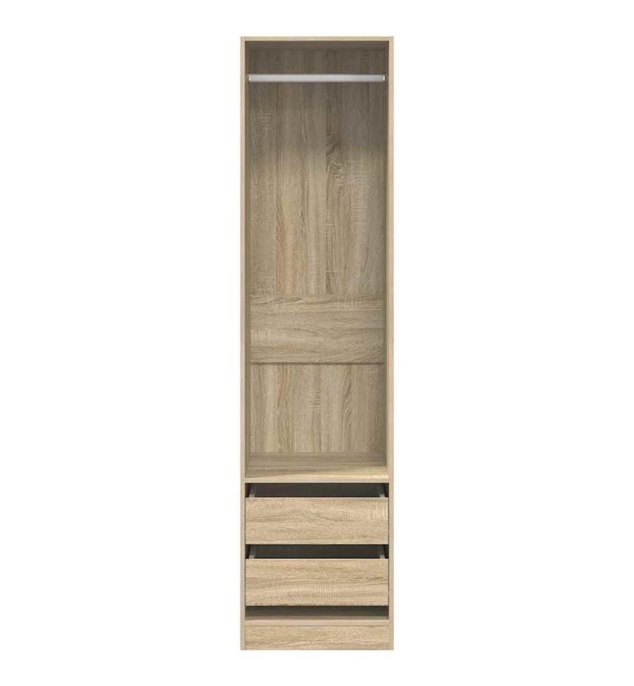 Kleiderschrank mit Schubladen Sonoma-Eiche 50x50x200 cm