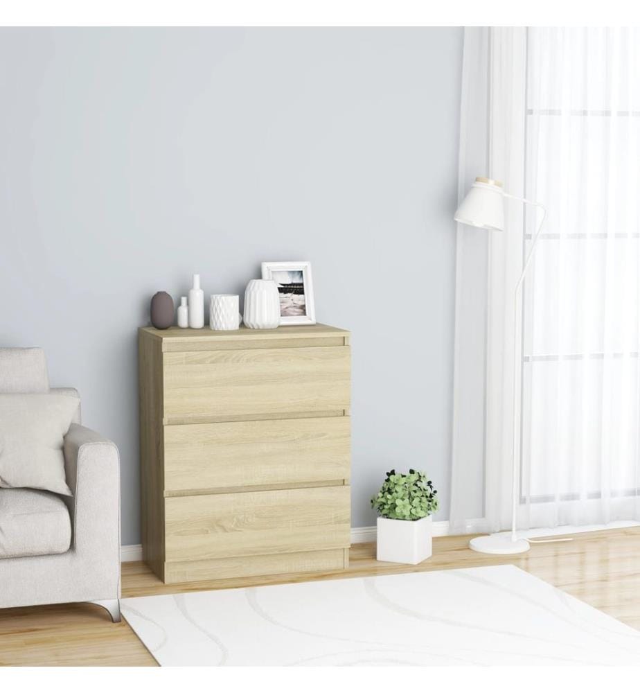 Sideboard Sonoma-Eiche 60x35x76 cm Holzwerkstoff