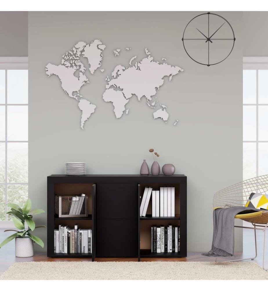 Sideboard Schwarz 120x36x69 cm Holzwerkstoff