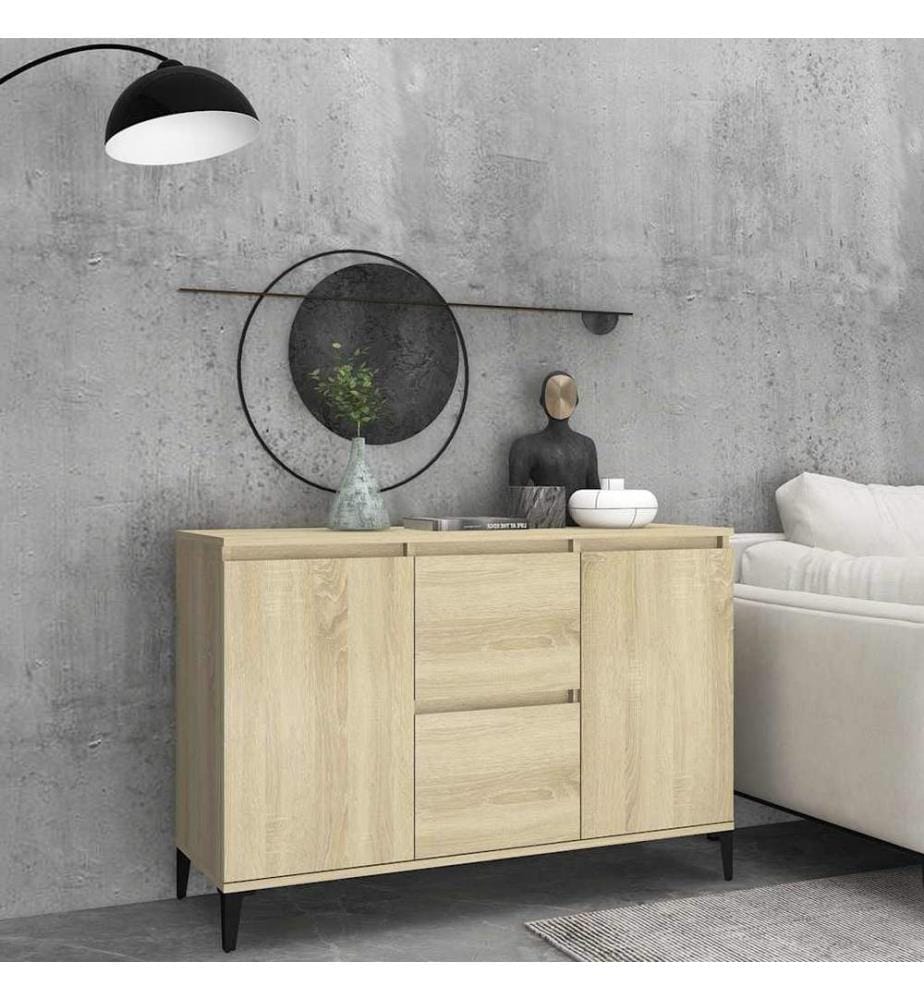Sideboard Sonoma-Eiche 102x35x70 cm Holzwerkstoff
