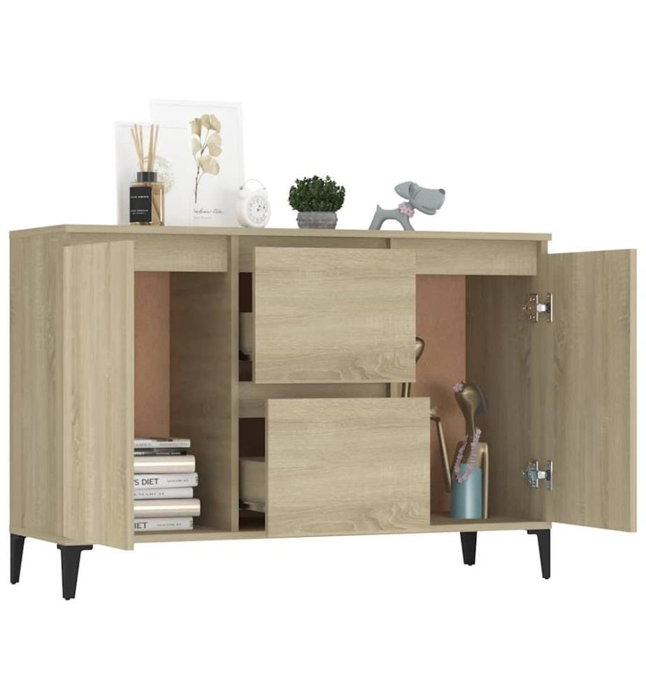 Sideboard Sonoma-Eiche 102x35x70 cm Holzwerkstoff