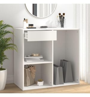 Kosmetikschrank Weiss 80x40x75 cm Holzwerkstoff
