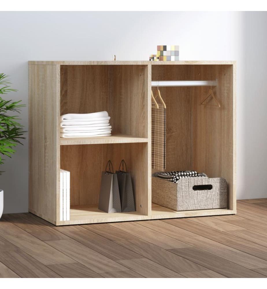 Regal für Schminktisch Sonoma-Eiche 80x40x65 cm Holzwerkstoff