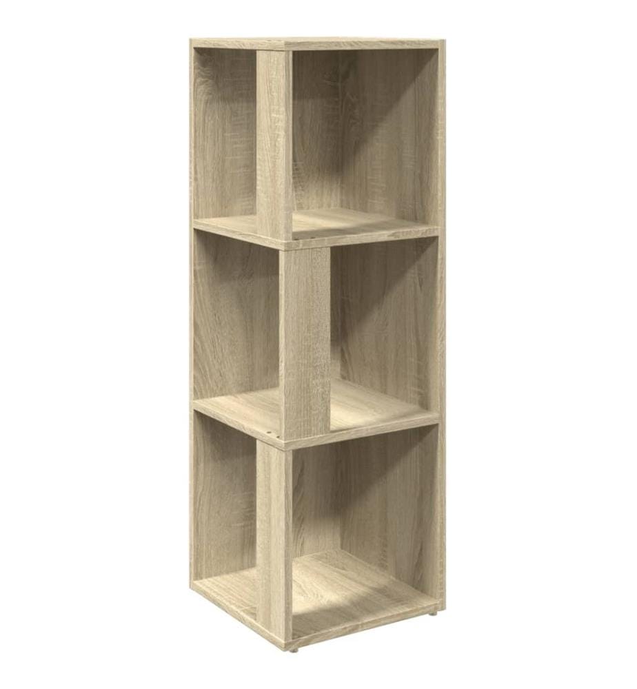 Eckregal Sonoma-Eiche 33x33x100 cm Holzwerkstoff