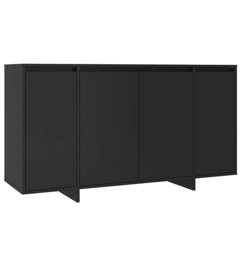 Sideboard Schwarz 135x41x75 cm Holzwerkstoff