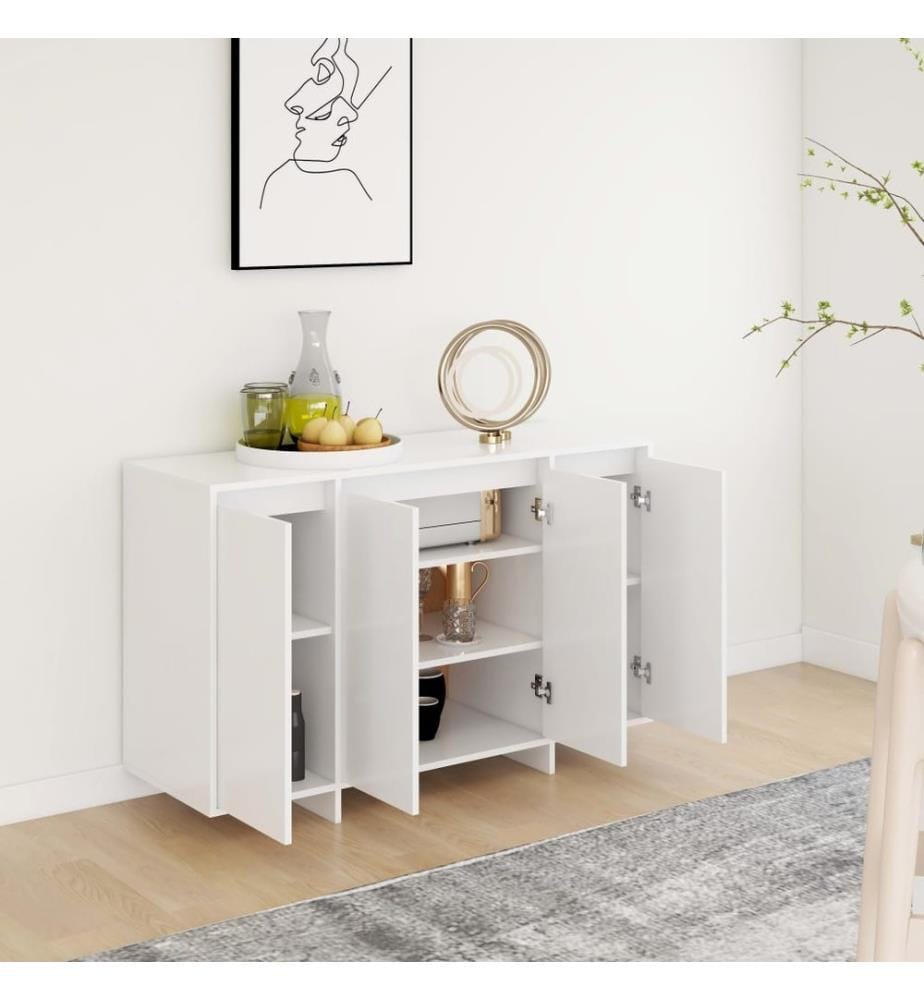 Sideboard Weiss 120x41x75 cm Holzwerkstoff