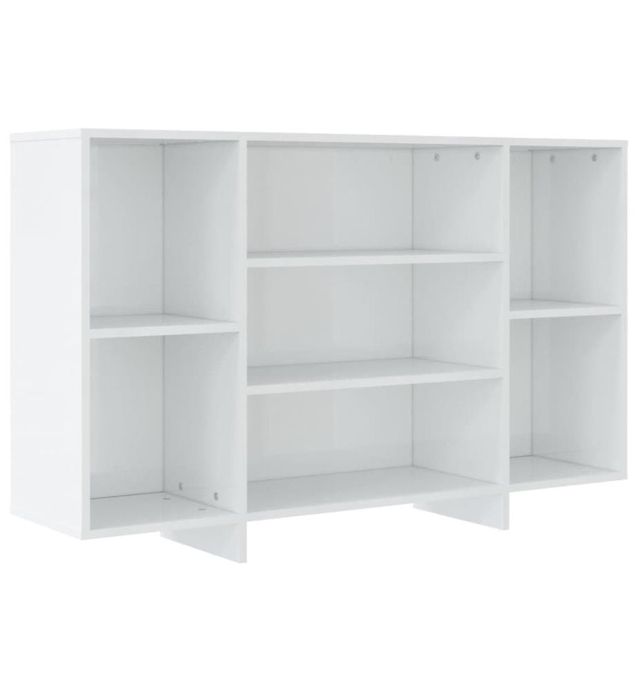 Sideboard Hochglanz-Weiss 120x30x75 cm Holzwerkstoff