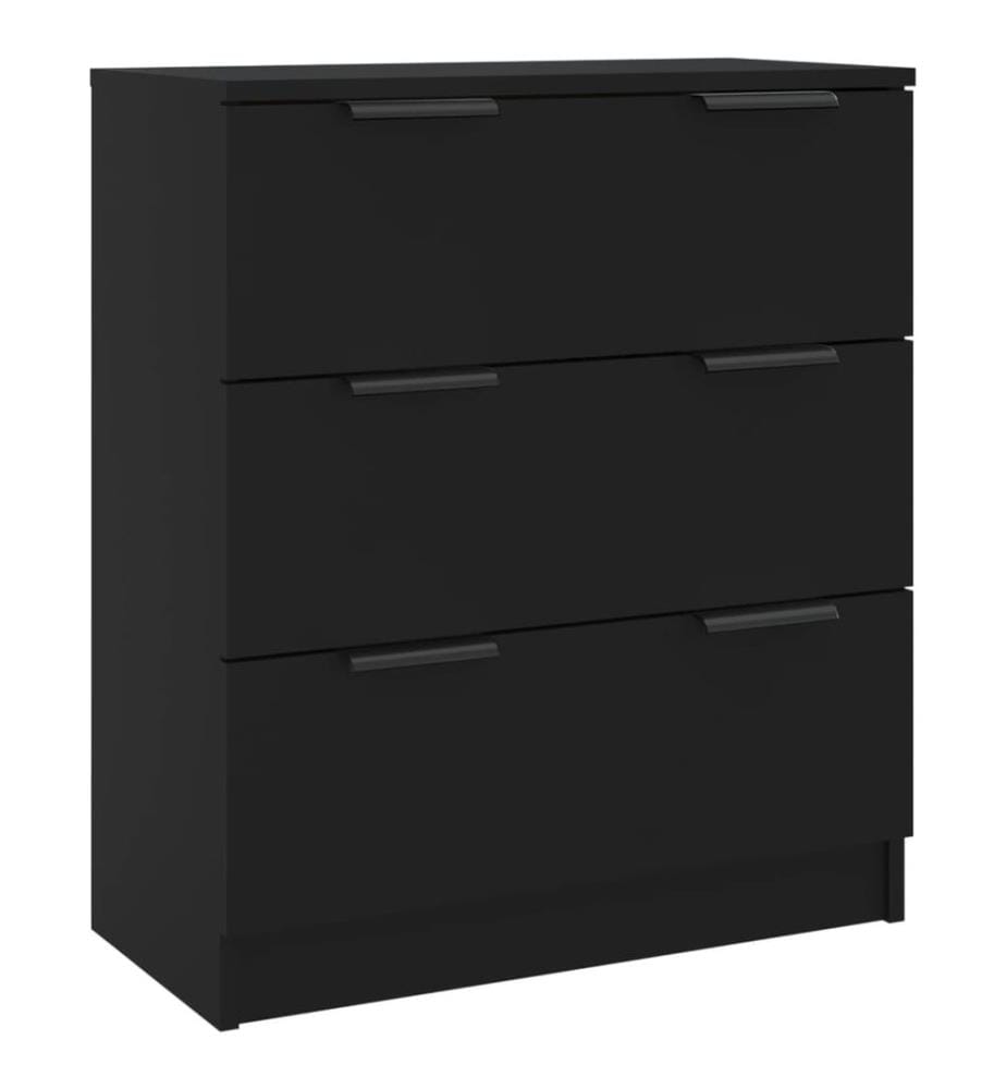 Sideboard Schwarz 60x30x70 cm Holzwerkstoff