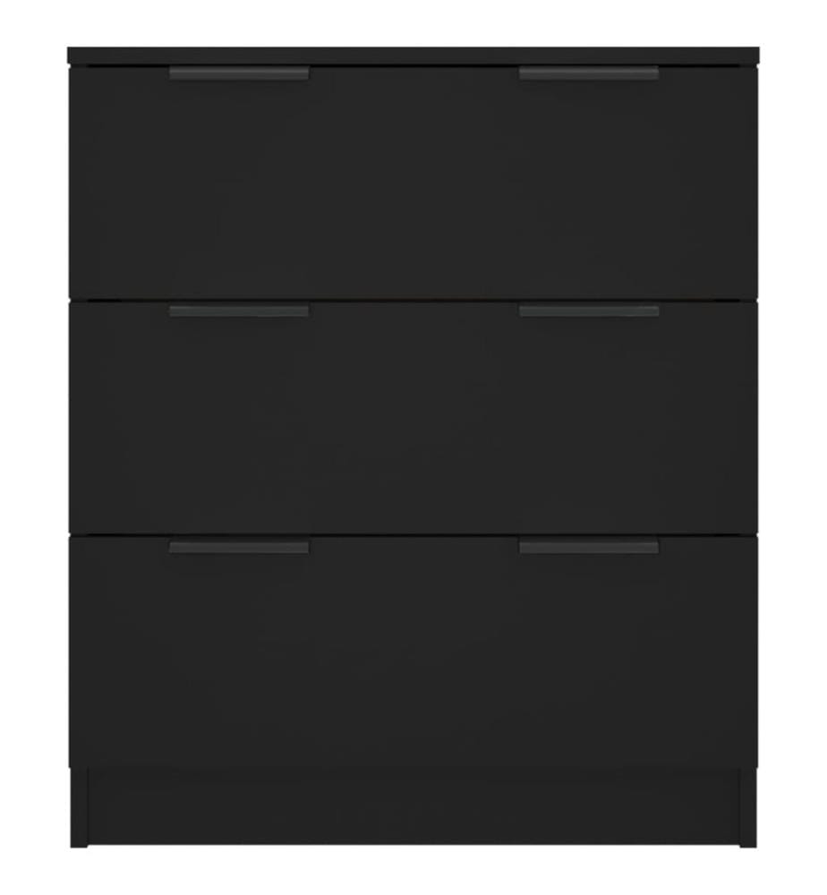 Sideboard Schwarz 60x30x70 cm Holzwerkstoff