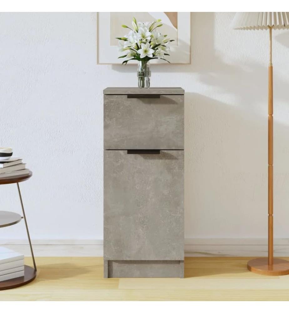 Sideboard Betongrau 30x30x70 cm Holzwerkstoff
