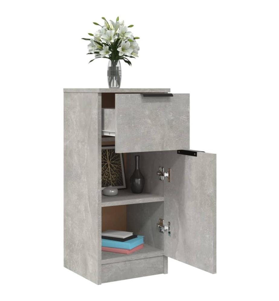 Sideboard Betongrau 30x30x70 cm Holzwerkstoff
