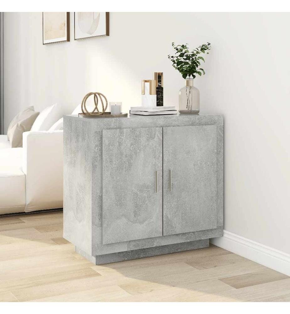Sideboard Betongrau 80x40x75 cm Holzwerkstoff