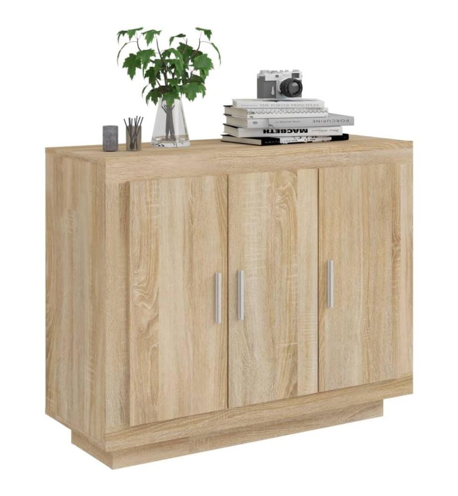 Sideboard Sonoma-Eiche 92x35x75 cm Holzwerkstoff