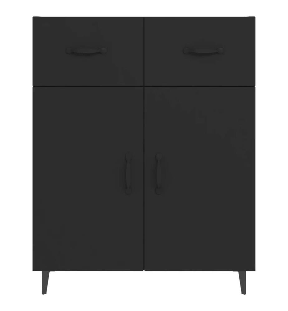 Sideboard Schwarz 69,5x34x90 cm Holzwerkstoff