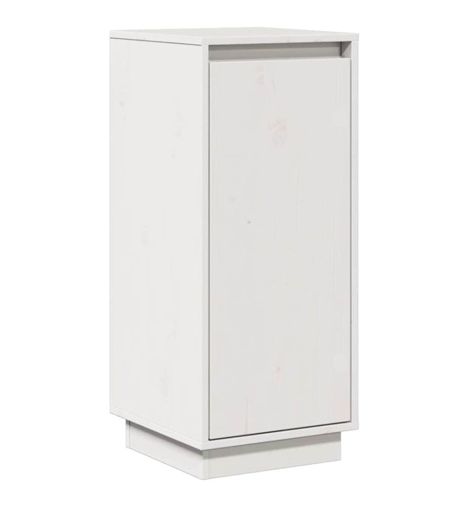 Sideboard Weiss 31,5x34x75 cm Massivholz Kiefer