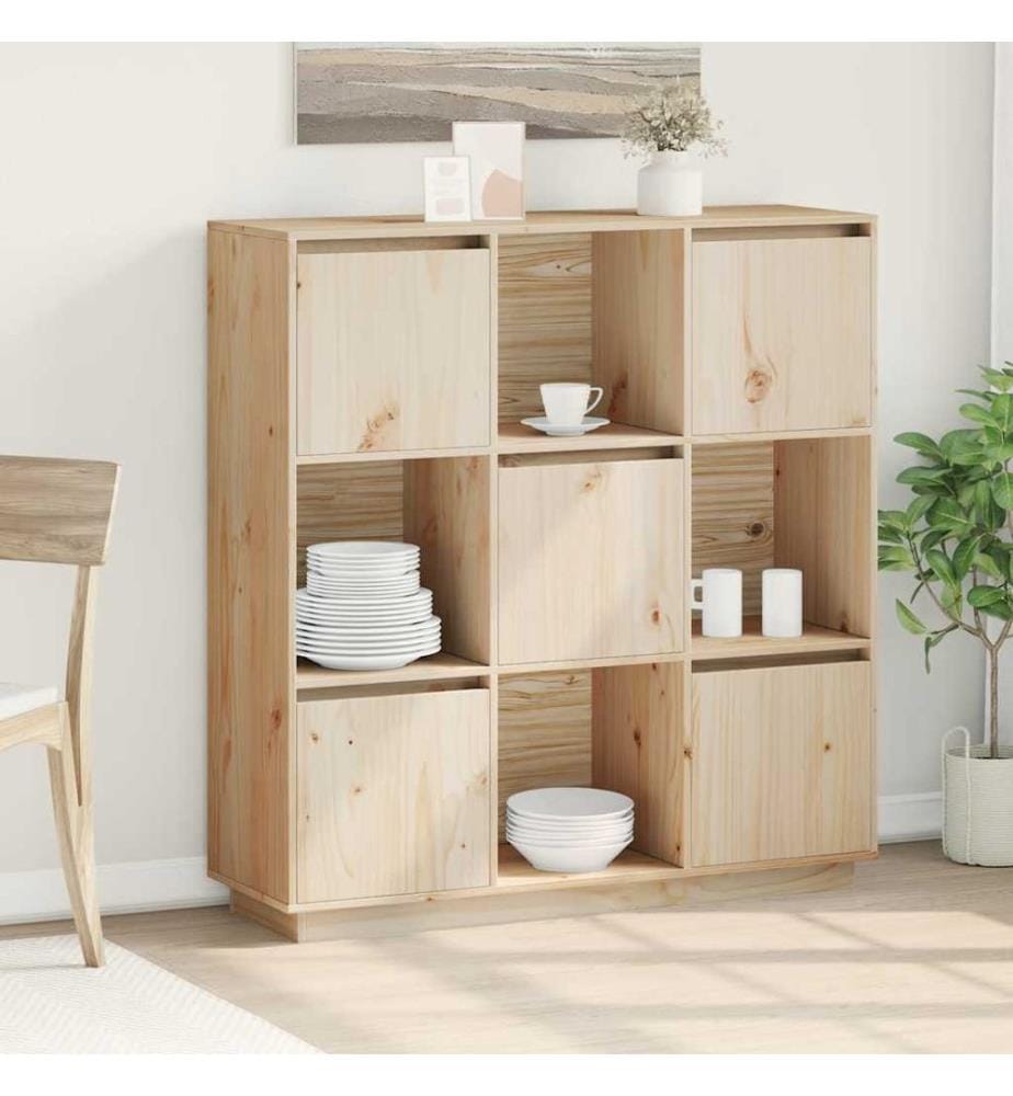 Buffet 110,5x35x117 cm Bois de pin massif