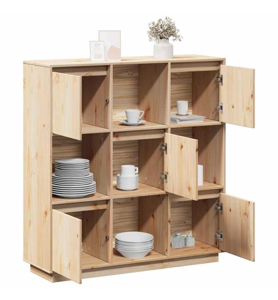 Buffet 110,5x35x117 cm Bois de pin massif
