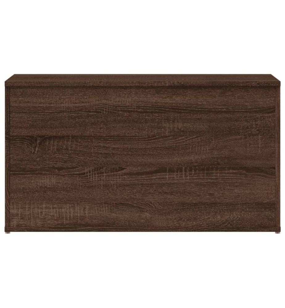Aufbewahrungstruhe Braun Eichen-Optik 84x42x46 cm Holzwerkstoff
