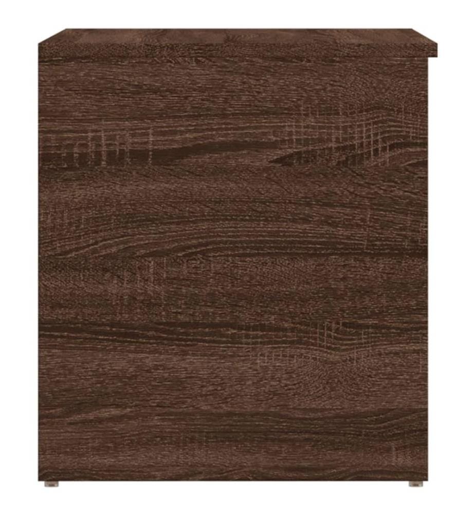 Aufbewahrungstruhe Braun Eichen-Optik 84x42x46 cm Holzwerkstoff