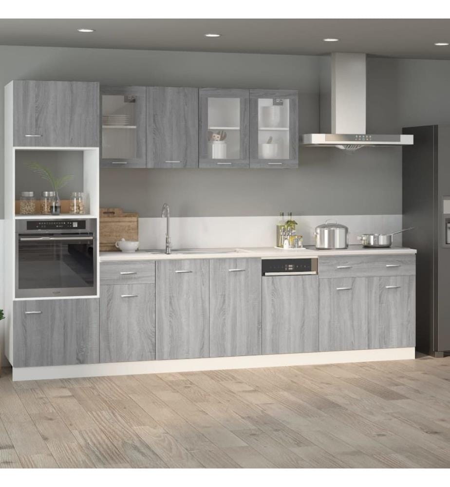 Unterschrank mit Schublade Grau Sonoma 80x46x81,5 cm