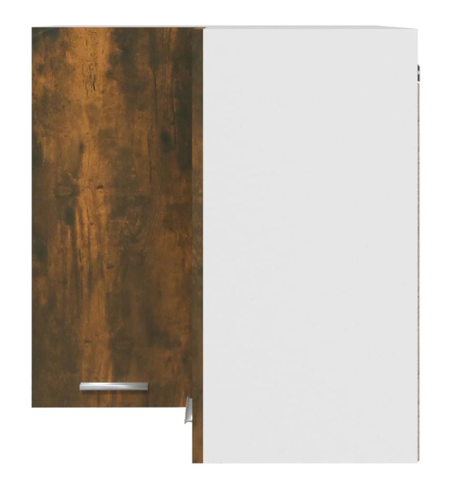 Eck-Hängeschrank Lyon Räuchereiche 57x57x60 cm Holzwerkstoff