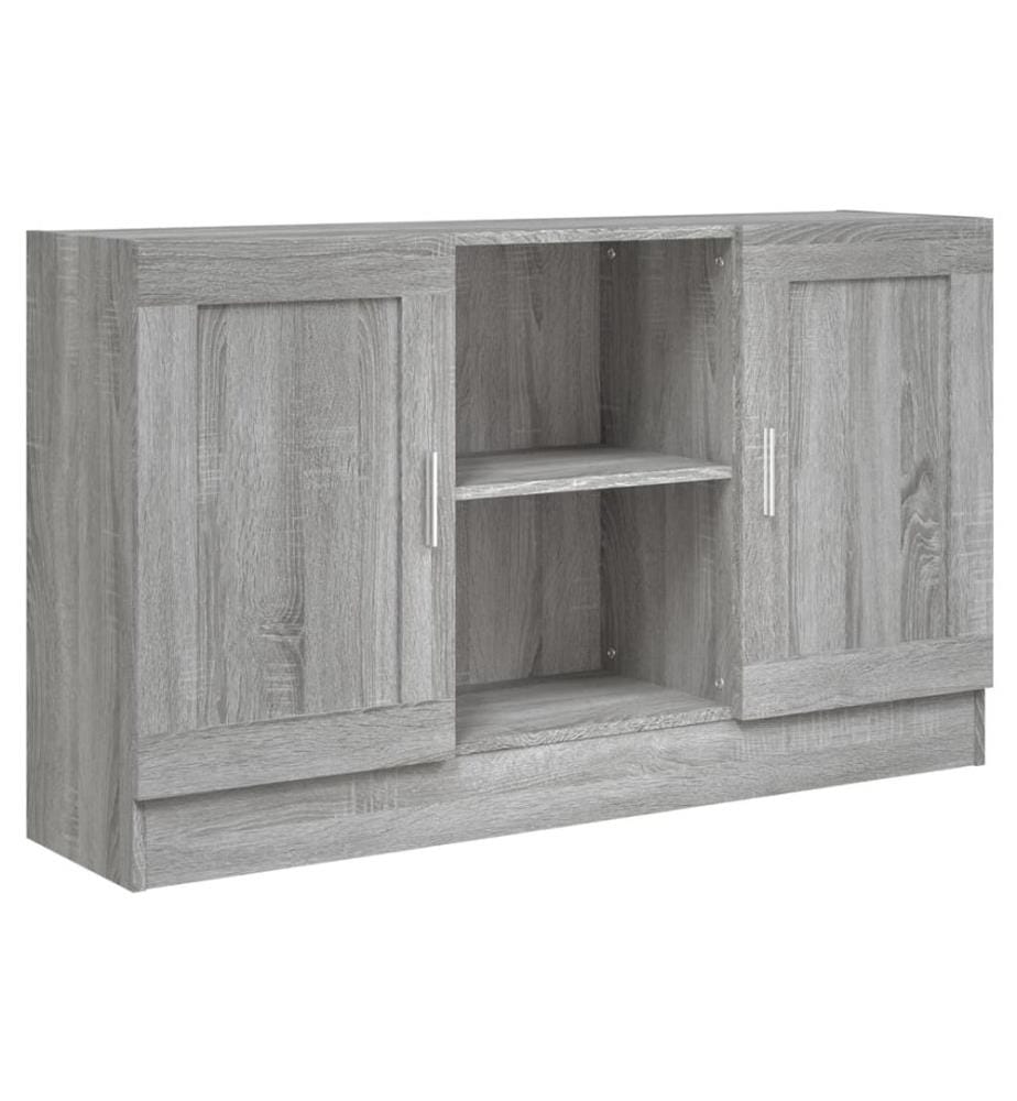 Sideboard Grau Sonoma 120x30,5x70 cm Holzwerkstoff