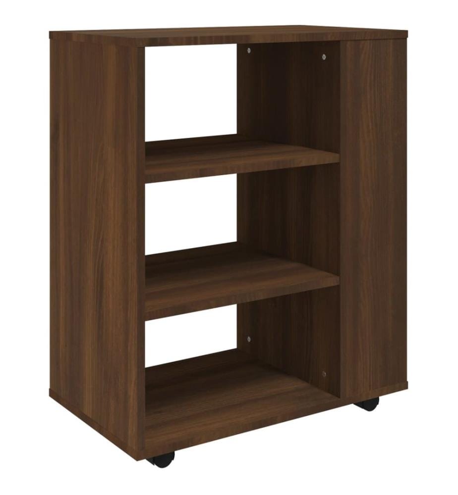 Rollschrank Braun Eichen-Optik 60x35x75 cm Holzwerkstoff