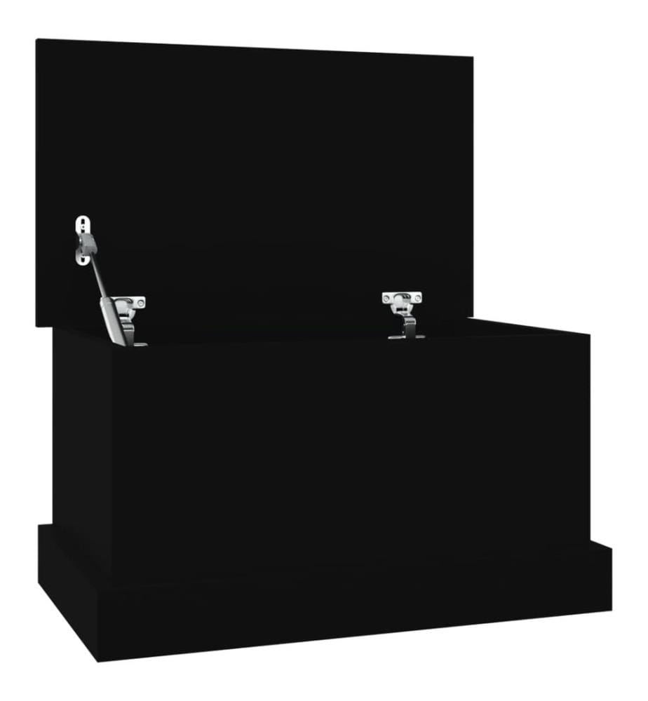 Truhe Schwarz 50x30x28 cm Holzwerkstoff