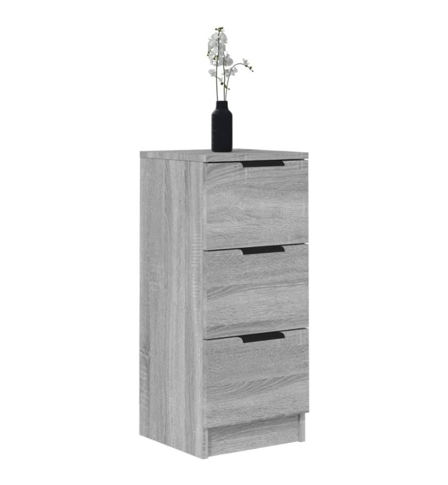 Sideboards 2 Stk. Grau Sonoma 30x30x70 cm Holzwerkstoff