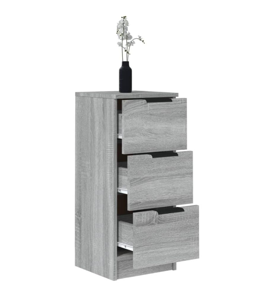 Sideboards 2 Stk. Grau Sonoma 30x30x70 cm Holzwerkstoff