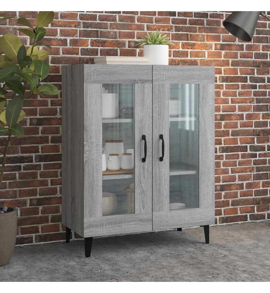Sideboard Grau Sonoma 69,5x34x90 cm Holzwerkstoff