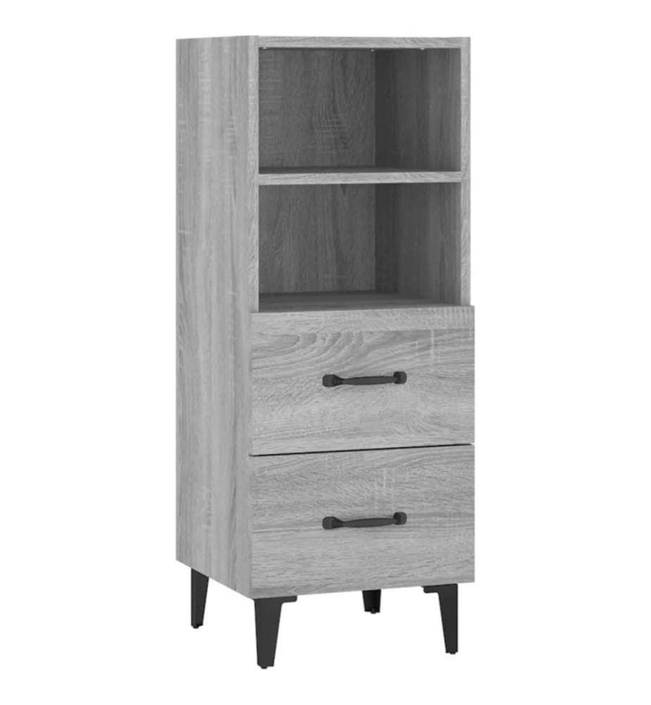 Sideboard Grau Sonoma 34,5x34x90 cm Holzwerkstoff