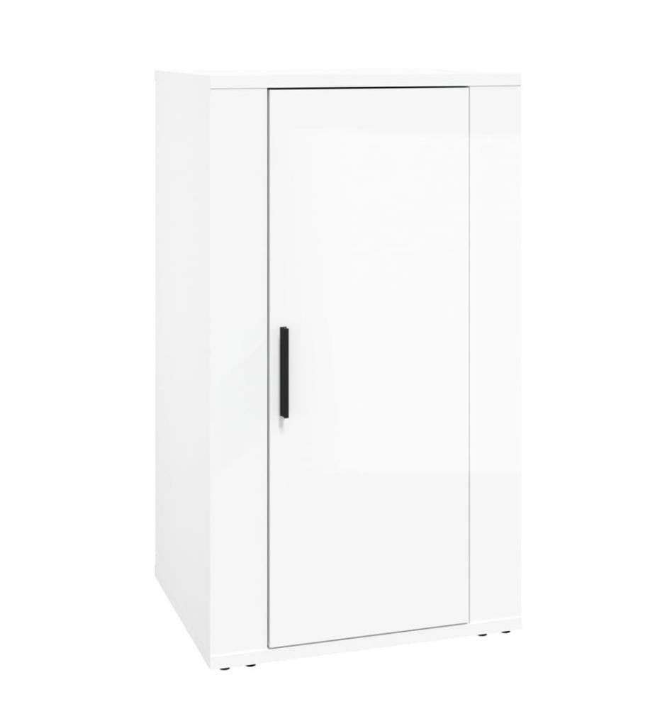 Sideboard Hochglanz-Weiss 40x33x70 cm Holzwerkstoff