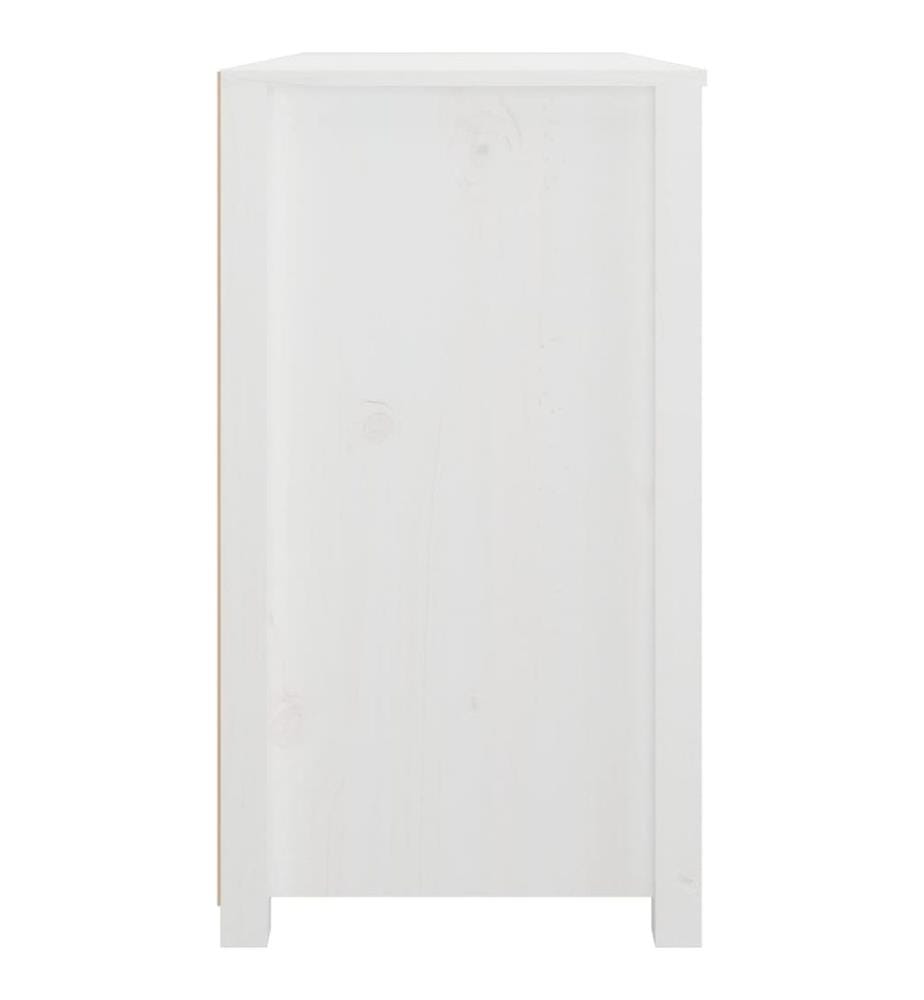 Armoire latérale Blanc 100x40x72 cm Bois de pin massif