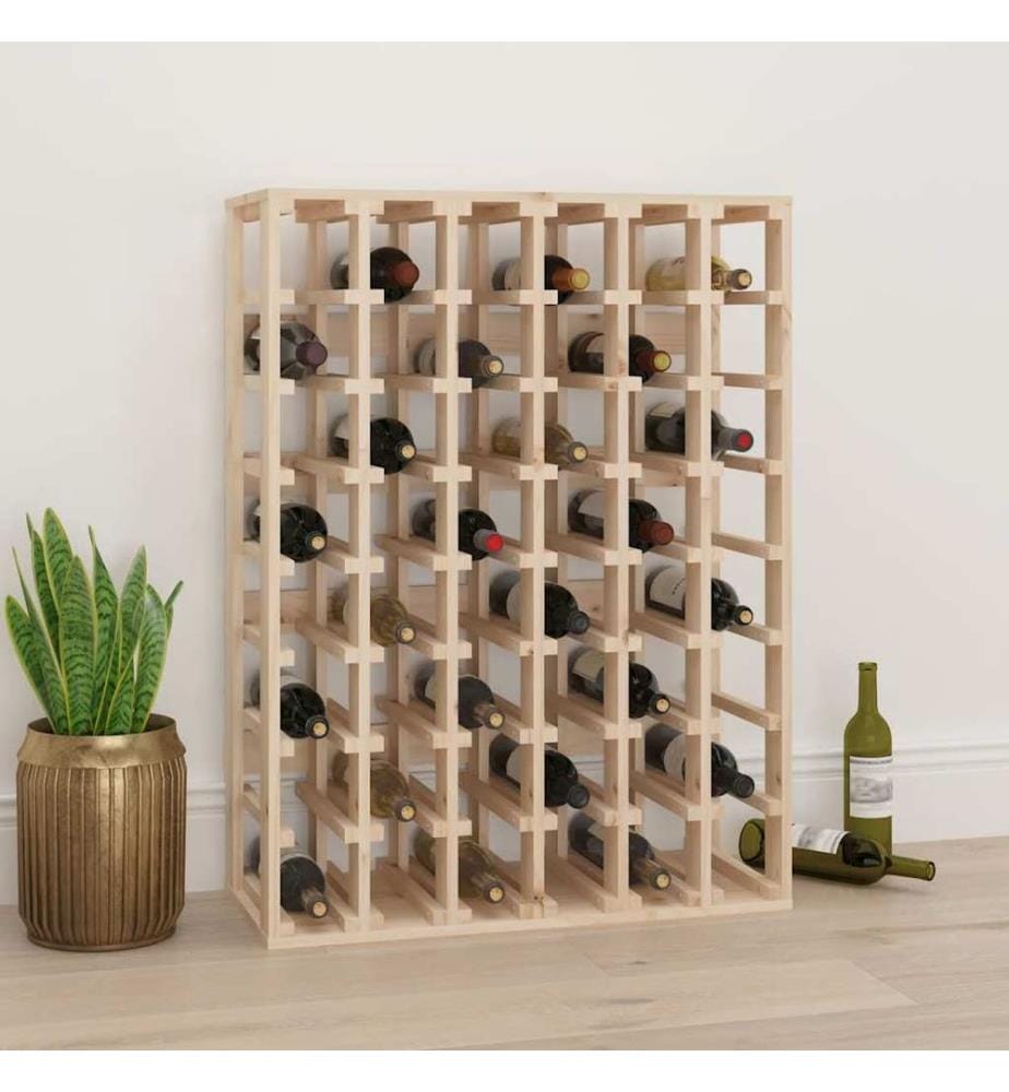 Weinregal 70x33x94 cm Massivholz Kiefer