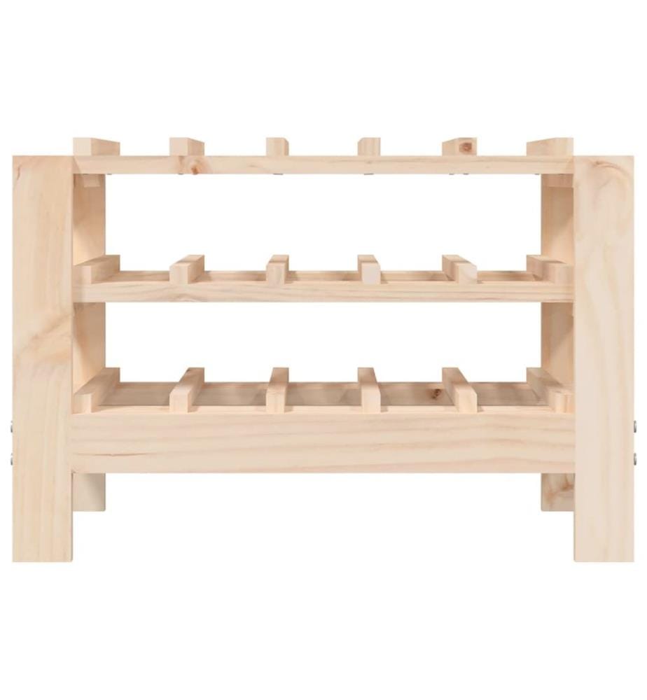 Weinregal 61,5x30x42 cm Massivholz Kiefer