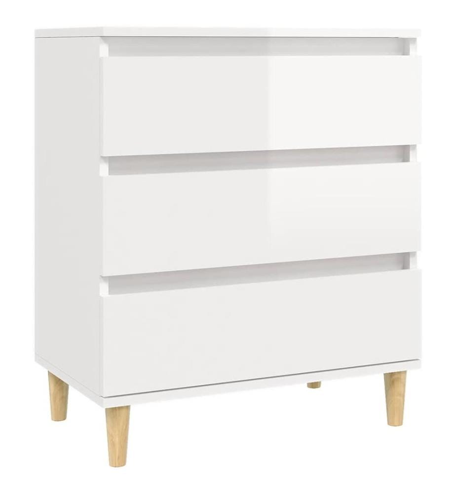 Sideboard Hochglanz-Weiss 60x35x70 cm Holzwerkstoff