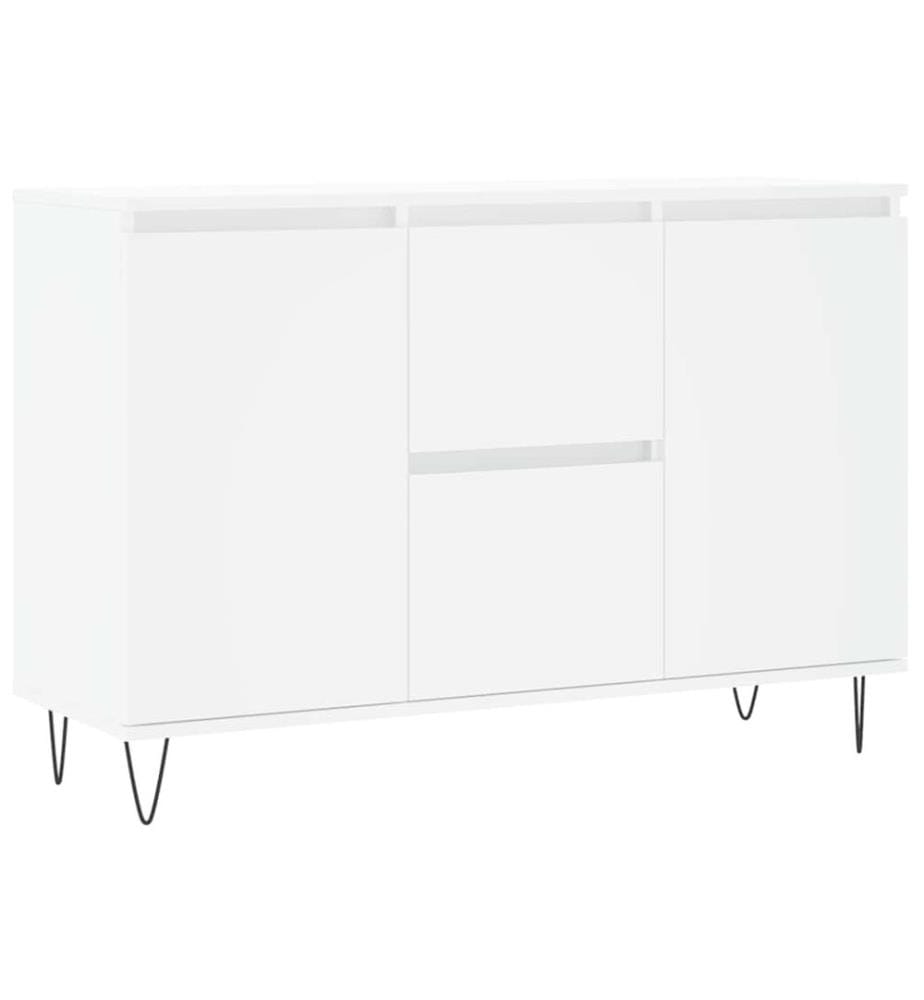 Sideboard Weiss 101,5x35x70 cm Holzwerkstoff