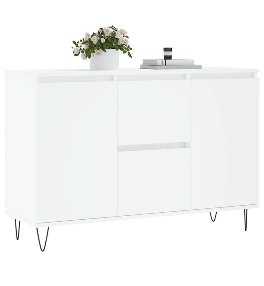 Sideboard Weiss 101,5x35x70 cm Holzwerkstoff