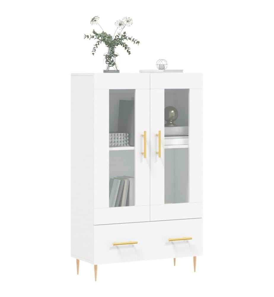 Highboard Weiss 69,5x31x115 cm Holzwerkstoff