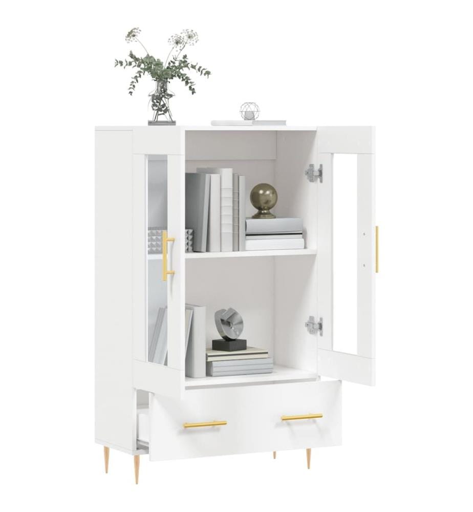 Highboard Weiss 69,5x31x115 cm Holzwerkstoff