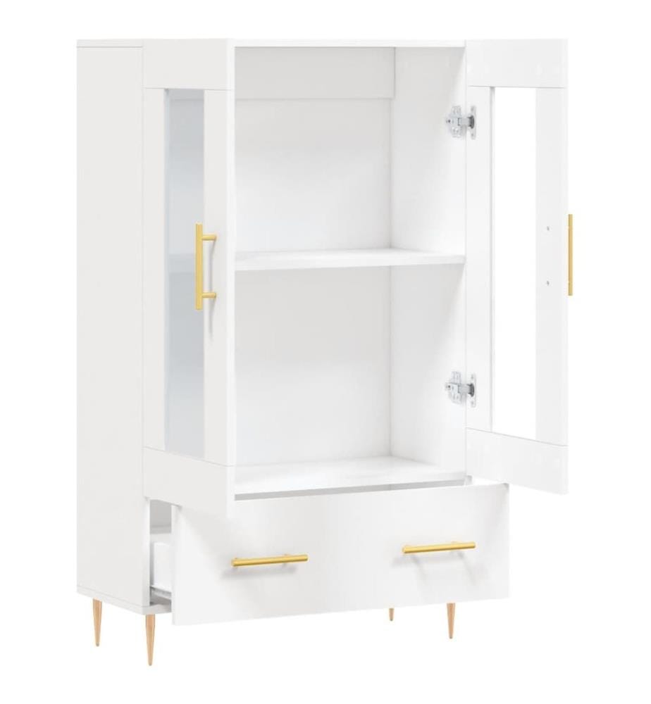 Highboard Weiss 69,5x31x115 cm Holzwerkstoff
