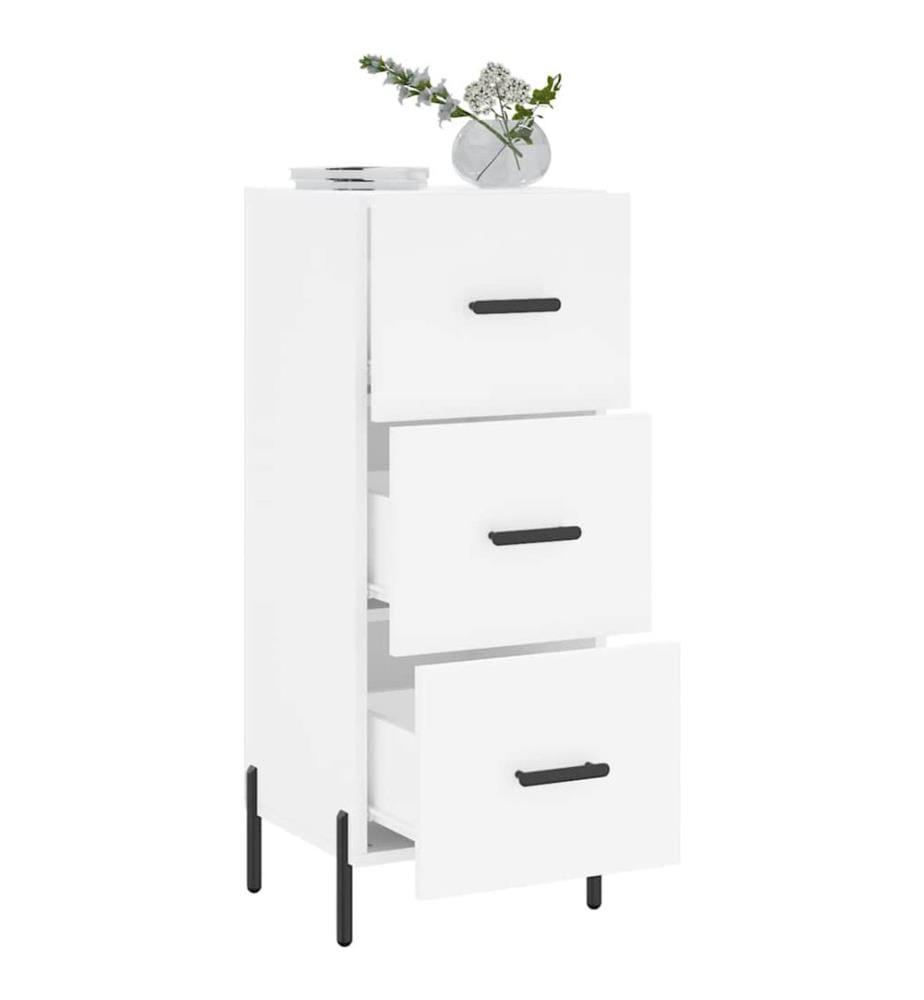 Sideboard Weiss 34,5x34x90 cm Holzwerkstoff
