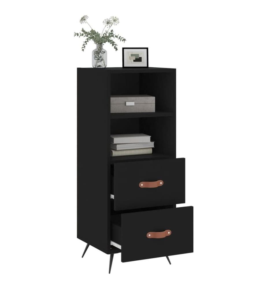 Sideboard Schwarz 34,5x34x90 cm Holzwerkstoff