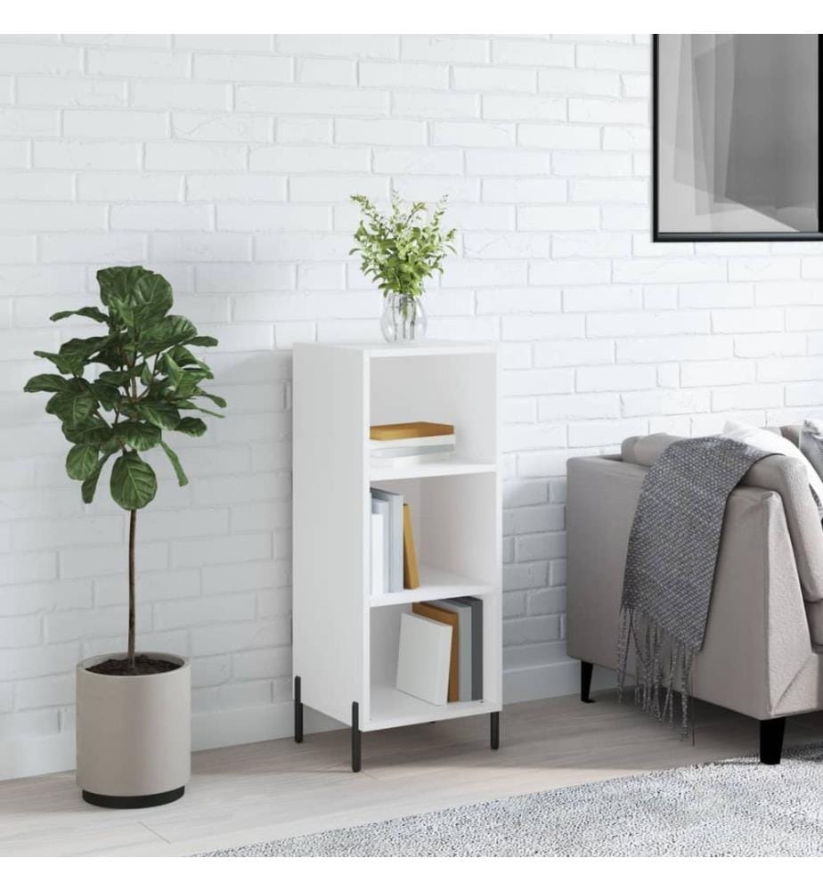 Sideboard Weiss 34,5x32,5x90 cm Holzwerkstoff
