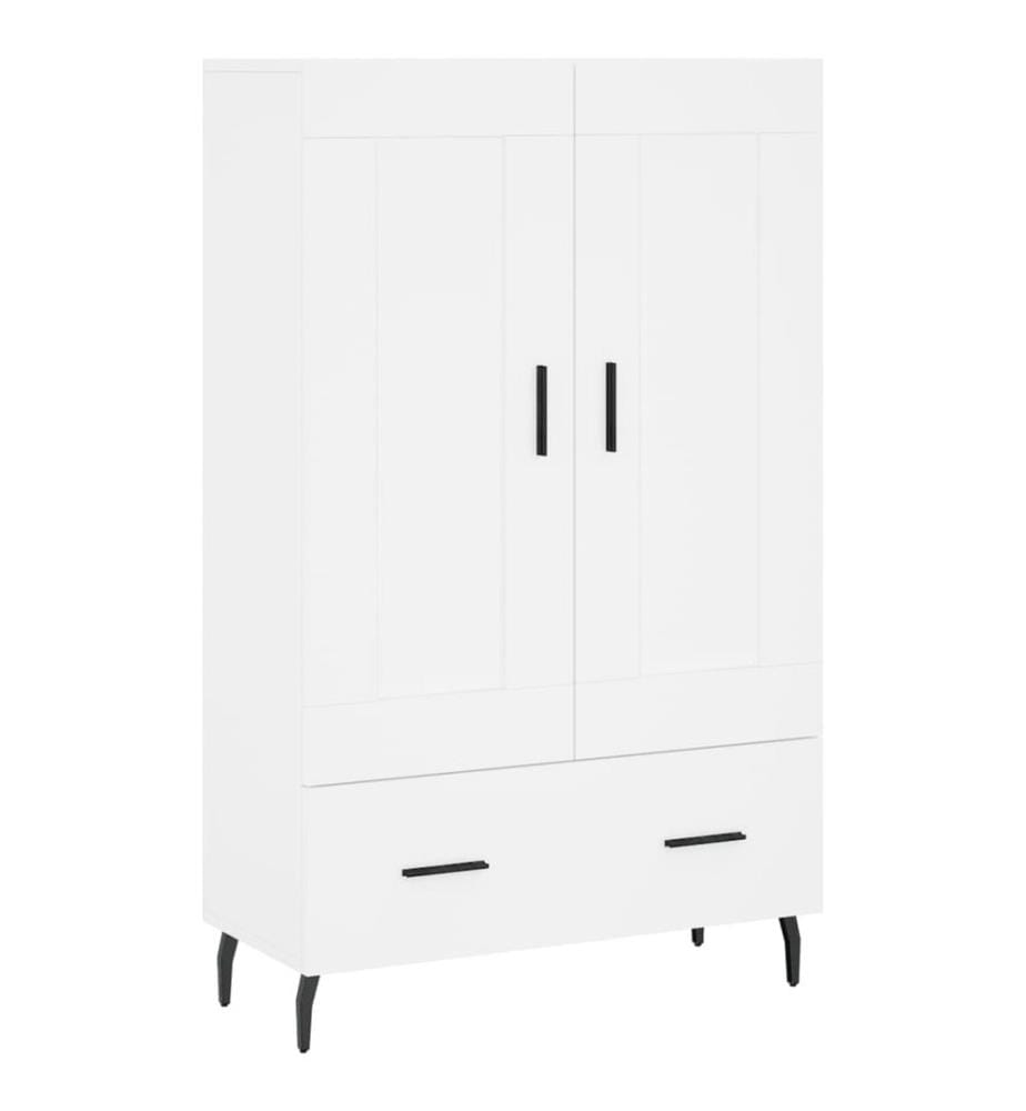 Highboard Weiss 69,5x31x115 cm Holzwerkstoff